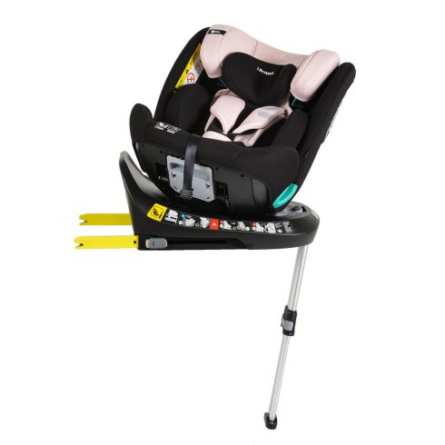 i-PROTECT autós ülés 40-150cm támasztólábbal 360 forgatható PINK