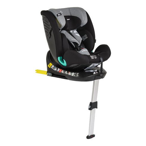 i-PROTECT autós ülés 40-150cm támasztólábbal 360 forgatható STEEL/SZÜRKE