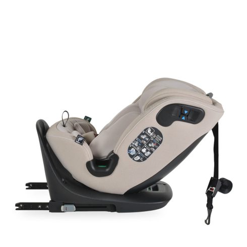 GTS prémium autós ülés 40-150cm SPS, 360fokban forgatható BÉZS