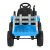 BO DALLAS elektromos traktor trélerrel 12V 140cm KÉK