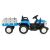 BO DALLAS elektromos traktor trélerrel 12V 140cm KÉK