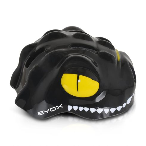 BICIKLIS sisak DINO gyerek tarajos FEKETE