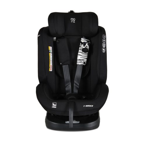 i-MAXX autós ülés,  isofix, forgatható, 2 plüss+párna 40-150cm FEKETE