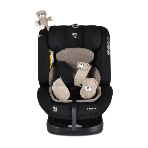i-MAXX autós ülés,  isofix, forgatható, 2 plüss+párna 40-150cm BÉZS