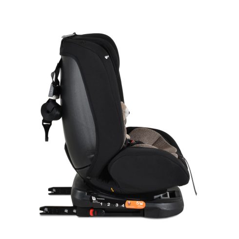i-MAXX autós ülés,  isofix, forgatható, 2 plüss+párna 40-150cm BÉZS