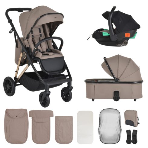 MERCI babakocsi szett 3in1 BÉZS/LATTE