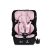 SECURITY autós ülés belső övvel, isofix, ajándék 2plüss+párna 76-150cm PINK