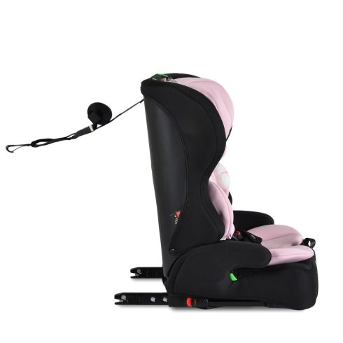 SECURITY autós ülés belső övvel, isofix, ajándék 2plüss+párna 76-150cm PINK