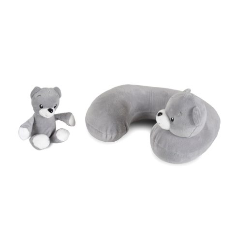 SECURITY autós ülés belső övvel, isofix, ajándék 2plüss+párna 76-150cm SZÜRKE