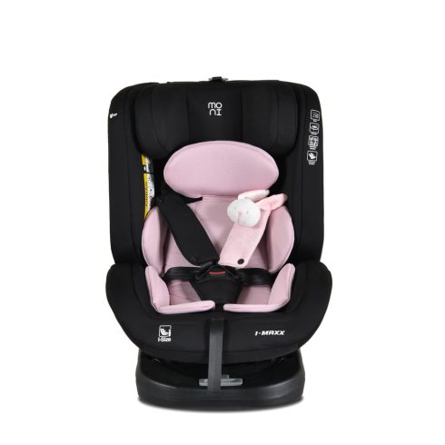 i-MAXX autós ülés, isofix, forgatható, 2 plüss+párna 40-150cm PINK
