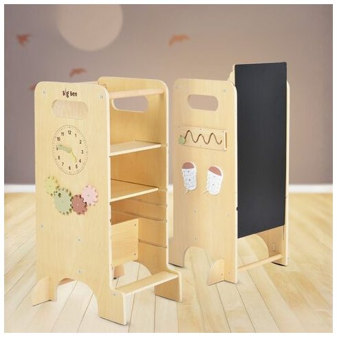 BIG BEN fa csúszdás tanuló torony 4in1