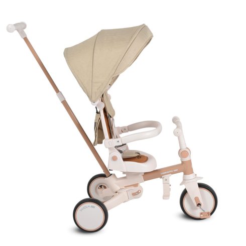 COMPACTO ÚJ 3IN1 tricikli multifunkciós, futóbiciklivé alakítható BÉZS