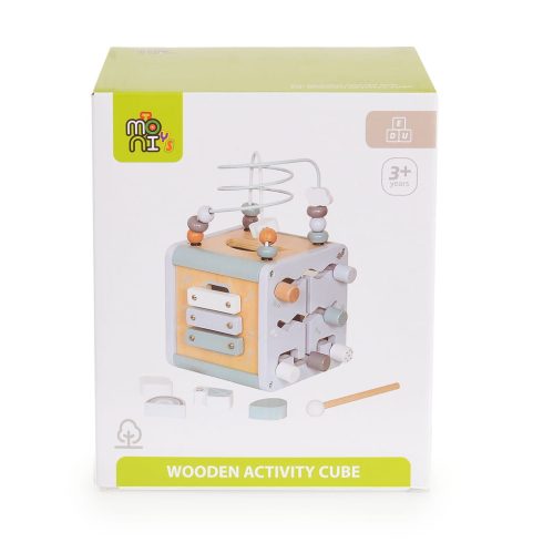 MONI activity kocka xilofonnal, drót pályával VKÉK