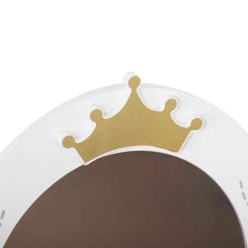 PRINCESS MIRROR fa fésülködő asztal tükörrel, kiegészítőkkel FEHÉR