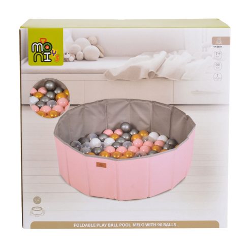 Labdamedence MELO 90 labdával összecsukható PINK