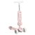 STREETPRO roller 2in1 üléssel, zenél, 30kg-ig PINK
