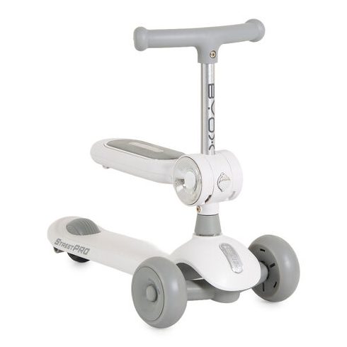 STREETPRO roller 2in1 üléssel, zenél, 30kg-ig SZÜRKE