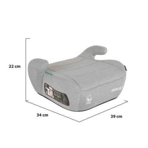 BOOST Prémium autós ülésmagasító 125-150cm SZÜRKE