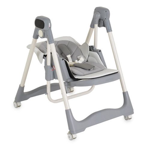 FUJI etetőszék és hinta 2in1 prémium huzattal SZÜRKE