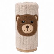 TAKARÓ Honey Bear macifejjel 90x75cm BÉZS