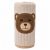 TAKARÓ Honey Bear macifejjel 90x75cm BÉZS