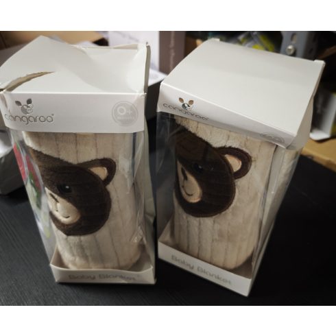 TAKARÓ Honey Bear macifejjel 90x75cm BÉZS