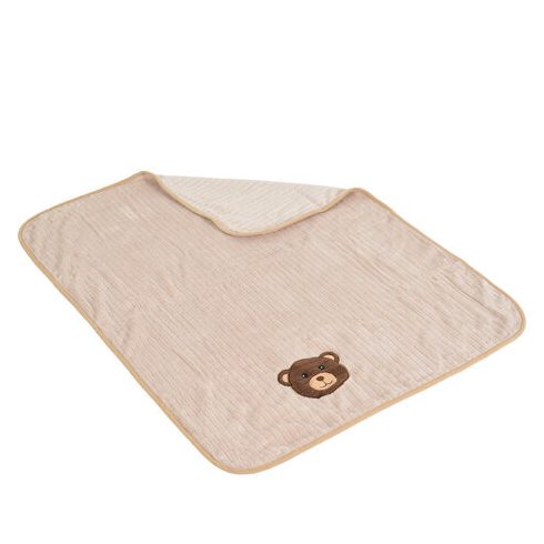 TAKARÓ Honey Bear macifejjel 90x75cm BÉZS
