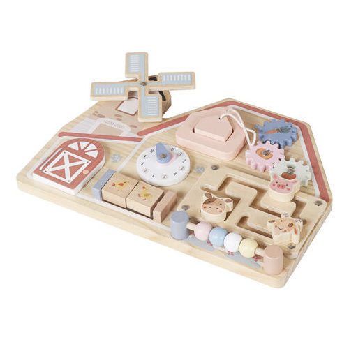 Moni Toys matatófal FARMOS, órával, állatokkal
