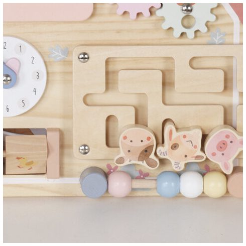 Moni Toys matatófal FARMOS, órával, állatokkal