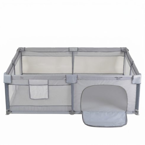 GameZone Basic járóka 150x200 lecippzározható oldal, sarokvédő egyszínű SZÜRKE