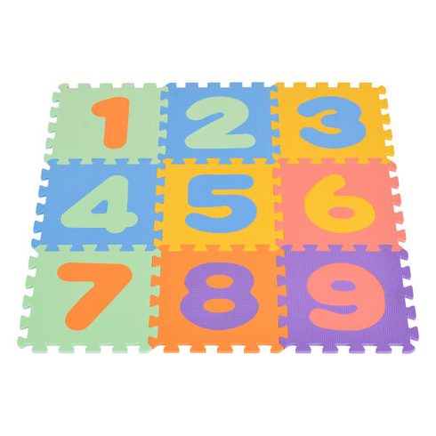 HABTAPI 9 db-os puzzle SZÍNES/SZÁMOK