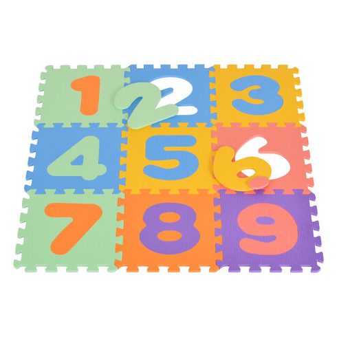 HABTAPI 9 db-os puzzle SZÍNES/SZÁMOK