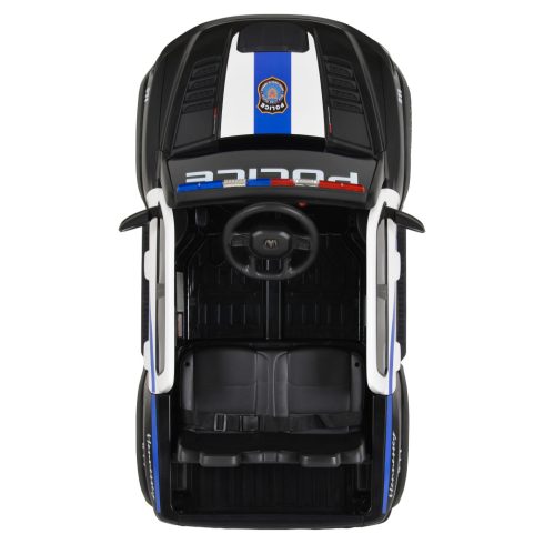 BO RAM MAMMOTH elektromos rendőrautó hangos bemondóval 107cm 2 motoros FEKETE