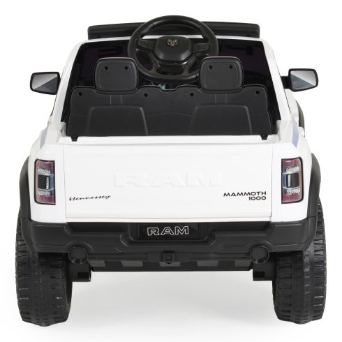 BO RAM MAMMOTH elektromos rendőrautó hangos bemondóval 107cm 2 motoros FEHÉR