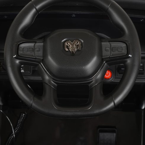 BO RAM MAMMOTH elektromos rendőrautó hangos bemondóval 107cm 2 motoros FEHÉR