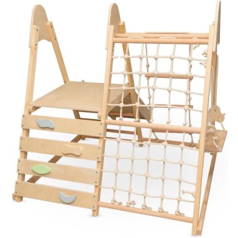 Pikler MONTESSORI fa mászóka hintával Little Gym