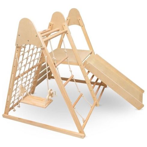 Pikler MONTESSORI fa mászóka hintával Little Gym