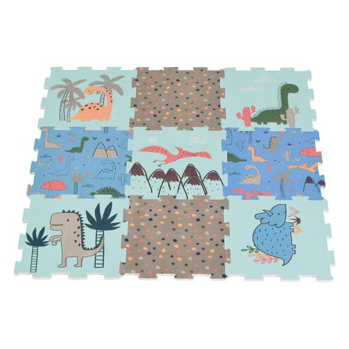 HABTAPI 9 db-os puzzle KÉK/DINO VILÁG