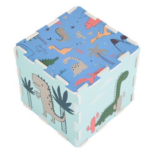 HABTAPI 9 db-os puzzle KÉK/DINO VILÁG