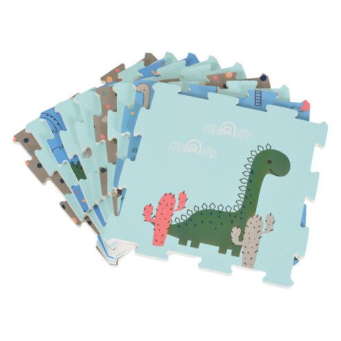 HABTAPI 9 db-os puzzle KÉK/DINO VILÁG