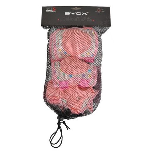 BICIKLIS/Görkori védőfelszerelés GLAMI térd, könyök, kézvédő szett A 25kg PINK