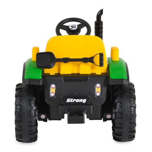 BO TERRON traktor 4 kerekű trélerrel 12V két motoros ZÖLD