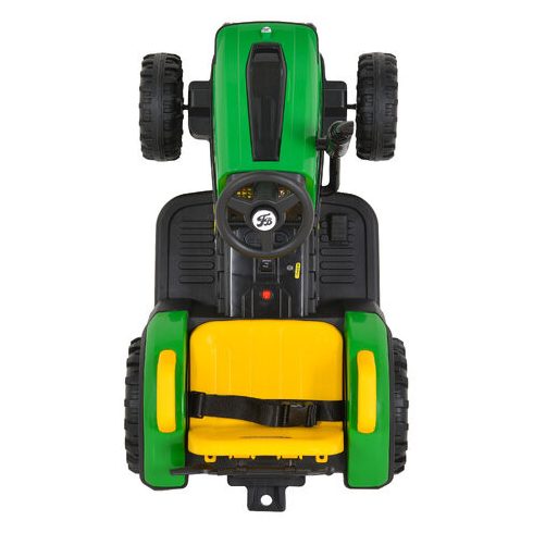 BO TERRON traktor 4 kerekű trélerrel 12V két motoros ZÖLD