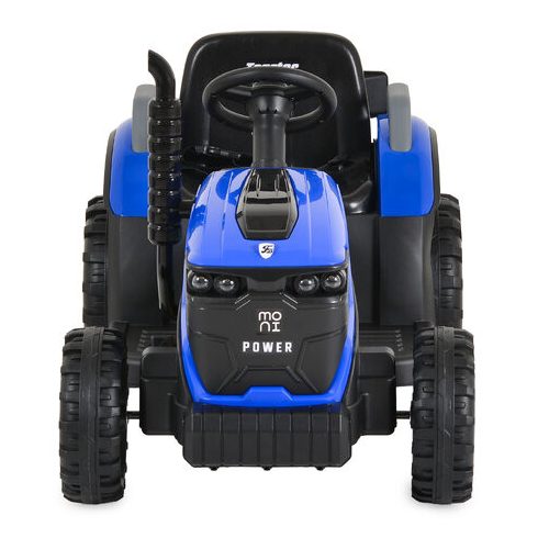 BO TERRON traktor 4 kerekű trélerrel 12V két motoros KÉK