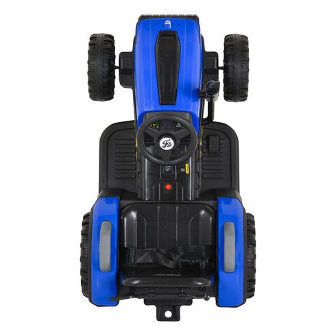 BO TERRON traktor 4 kerekű trélerrel 12V két motoros KÉK