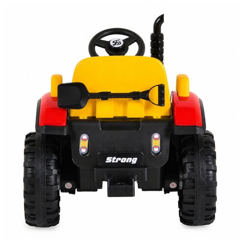 BO TERRON traktor 4 kerekű trélerrel 12V két motoros PIROS