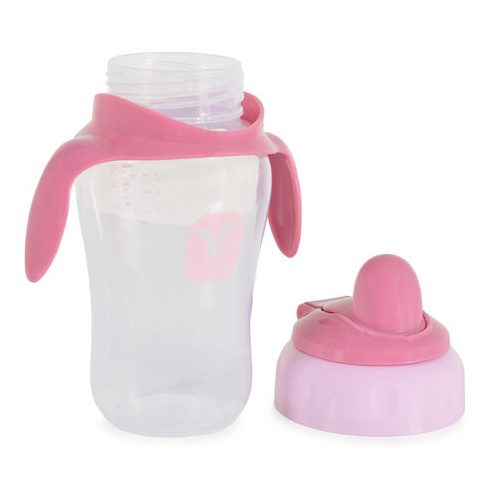 CUP csőrös itatópohár kiömlés mentes 270ml PINK