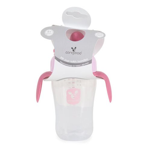CUP csőrös itatópohár kiömlés mentes 270ml PINK