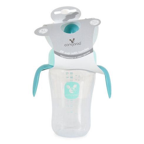 CUP csőrös itatópohár kiömlés mentes 270ml KÉK