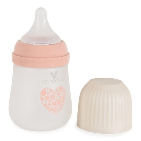 AMORI üveg cumisüveg széles szájú 180ml anticolic PINK